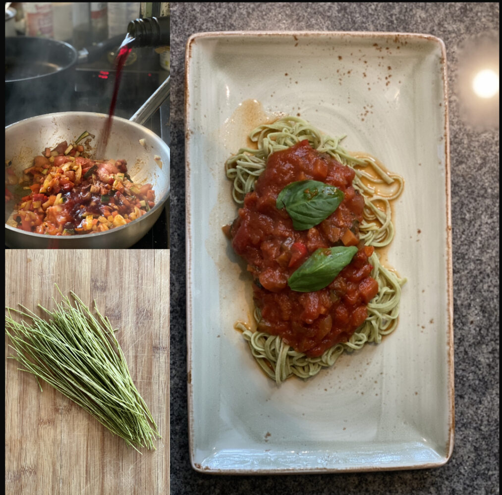 Edamame Spaghetti Rezepte, Edamame Noodles Mit Blumenkohl Carbonara Und Tofu Bacon
